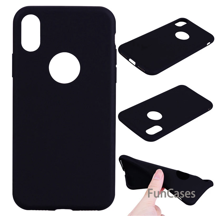 Чехол для iPhone X случае обычная мягкая TPU 6 6S 7 8 плюс силиконовый 5S SE крышка Защитная