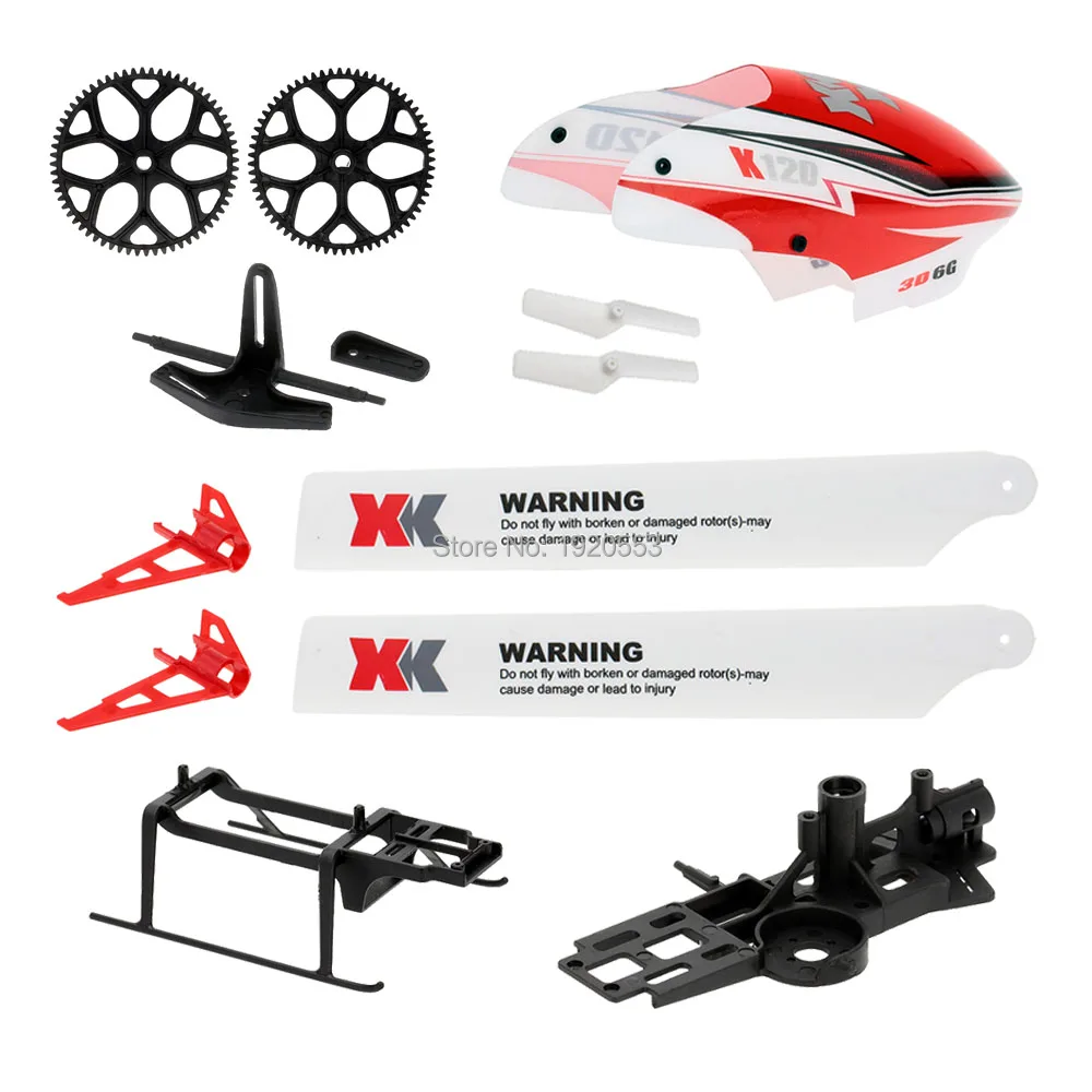 Wltoys K120 Canopy Main Rotor Blades Tail Blade Gears Landing Skid Gear Parts For Wltoys XK K120 RC Helicopter
Wltoys K120 Canopy Main Rotor Blades Tail Blade Gears Landing Skid Gear Parts For Wltoys XK K120 RC Helicopter