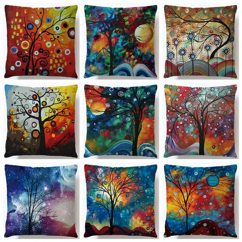 Oil Painting Tree Pillowcase Cushion Cover Cotton Linen Office Pillow Case Home Decorative Sofa Cushion Case
Oil Painting Tree Pillowcase Cushion Cover Cotton Linen Office Pillow Case Home Decorative Sofa Cushion Case