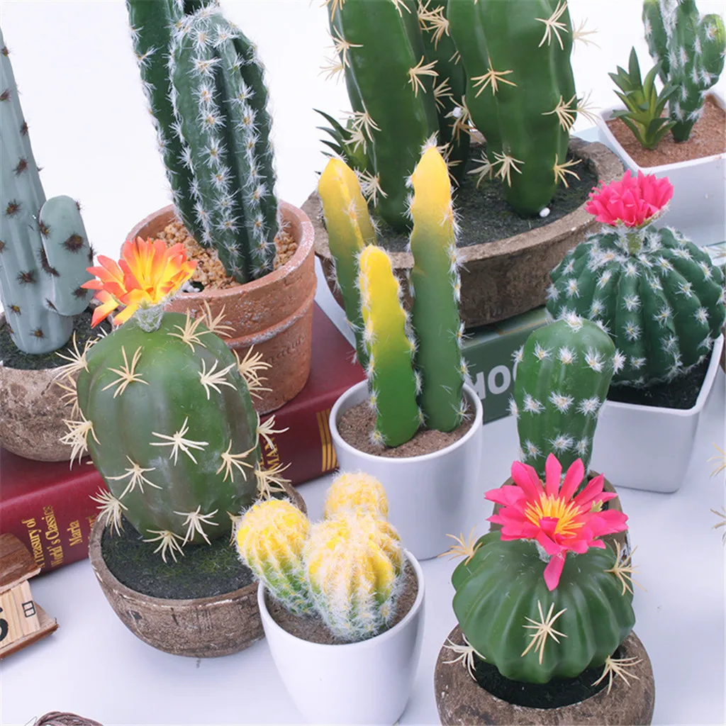 Simulated Potted Cactus Artificial Green Plant Potted Flower Art Home Decor new Artificial Plant Home Garden Office Decoration
Simulated Potted Cactus Artificial Green Plant Potted Flower Art Home Decor new Artificial Plant Home Garden Office Decoration