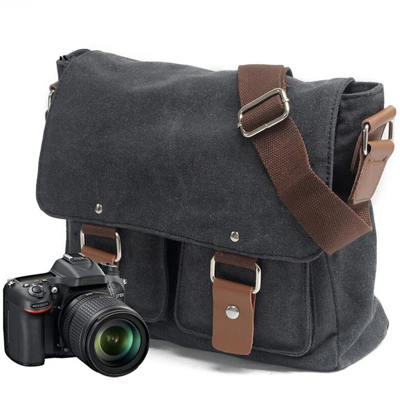 

Canvas SLR Camera Bag National Geographic Photography SLR Camera Bag for Canon for Nikon for Sony Micro Messenger Shoulder Bag