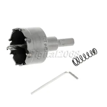 1pc Carbide Tip Tipped Drill Bit 45mm Woodworking Cutter Tool Metal Alloy Wood Cutter Hole Saw Power Tool Drilling Accessory
1pc Carbide Tip Tipped Drill Bit 45mm Woodworking Cutter Tool Metal Alloy Wood Cutter Hole Saw Power Tool Drilling Accessory
