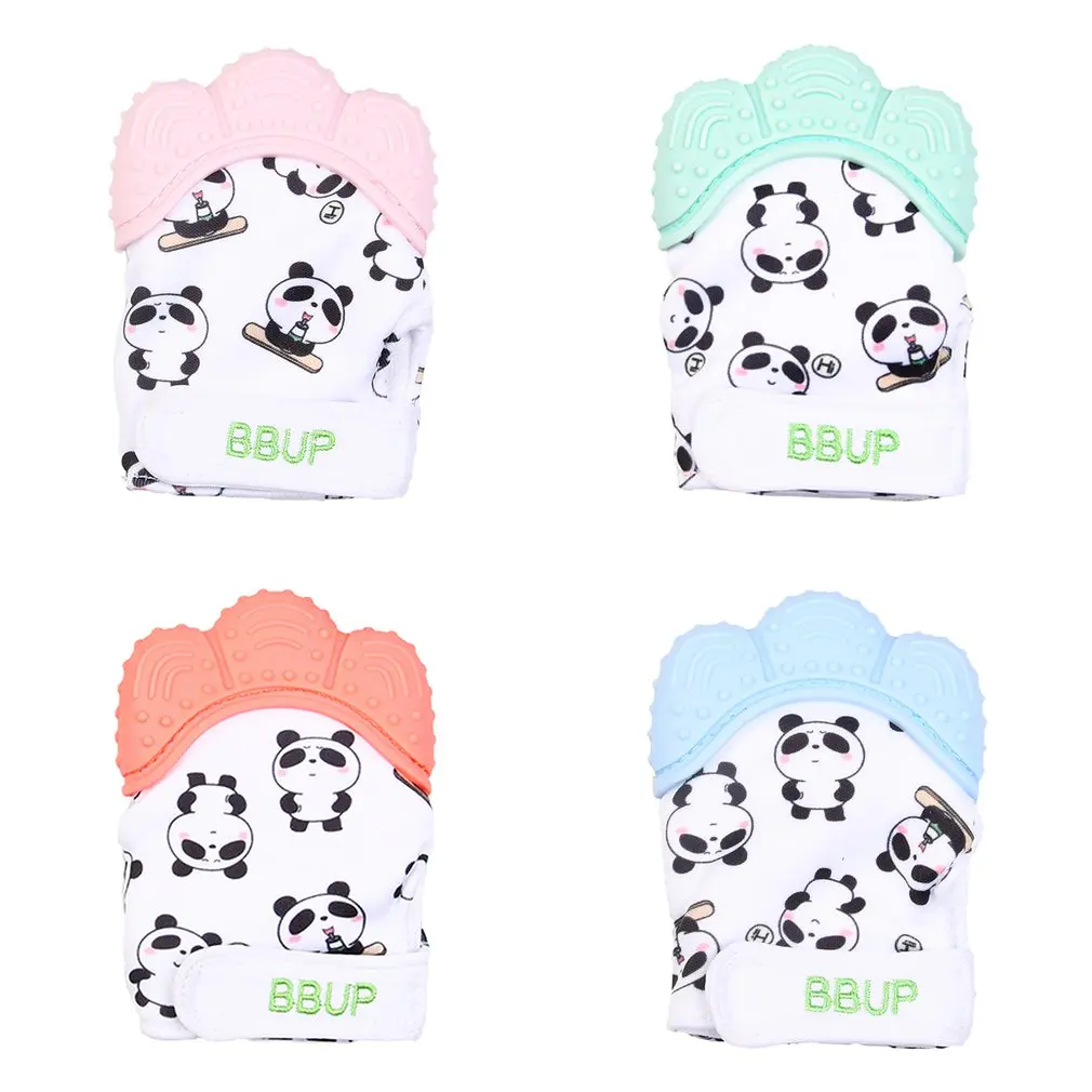 Cartoon Panda Cat Silicone Teethers Molar Gloves Sound Baby Teether Pacifier Glove Chewable Infant Nursing Mittens Baby Care
Cartoon Panda Cat Silicone Teethers Molar Gloves Sound Baby Teether Pacifier Glove Chewable Infant Nursing Mittens Baby Care