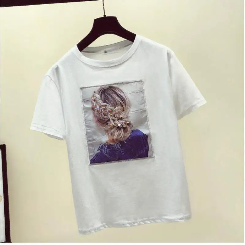 Zuolunouba Casual Cotton Short Sleeve Tees Tops Girl Beading Small Plait Harajuku O-neck Women T-shirts Splicing
Zuolunouba Casual Cotton Short Sleeve Tees Tops Girl Beading Small Plait Harajuku O-neck Women T-shirts Splicing