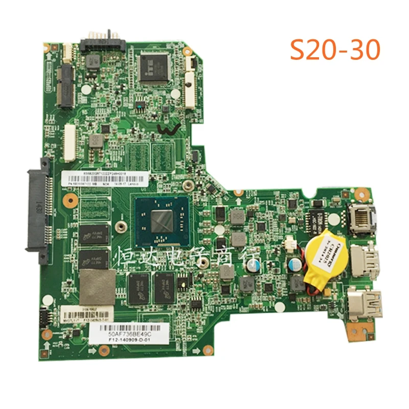 For Lenovo S20-30 Motherboard BM5406 N2830 4GB Mainboard 100%tested fully work
For Lenovo S20-30 Motherboard BM5406 N2830 4GB Mainboard 100%tested fully work