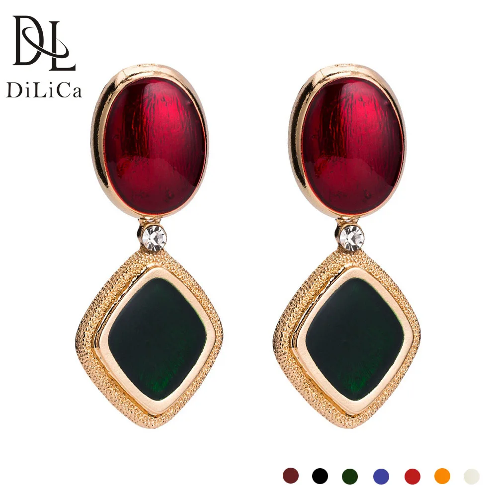 DiLiCa Vintage Drop Earrings for Women Enamel Statement Earrings 2019 Trendy Big Earring Dangle Jewelry Grandes pendientes
DiLiCa Vintage Drop Earrings for Women Enamel Statement Earrings 2019 Trendy Big Earring Dangle Jewelry Grandes pendientes