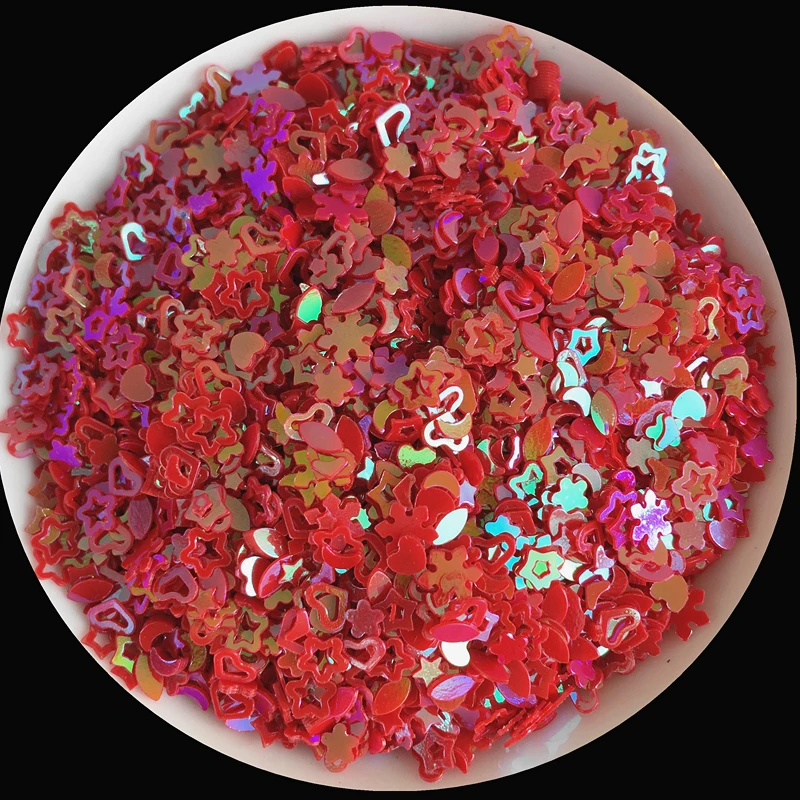 20g AB Red Color 3-5mm Mixed Shapes Star Heart Hollow Plum Sequins Paillettes for Nail Art manicure/wedding decoration confetti
20g AB Red Color 3-5mm Mixed Shapes Star Heart Hollow Plum Sequins Paillettes for Nail Art manicure/wedding decoration confetti