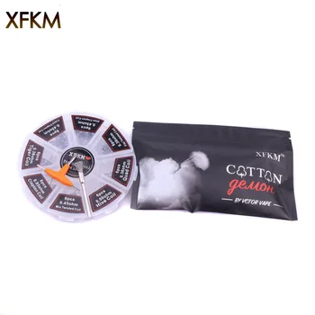 XFKM 8 in 1 Prebuilt Coil Clapton Alien Tiger Hive Quad Flat twisted Fused