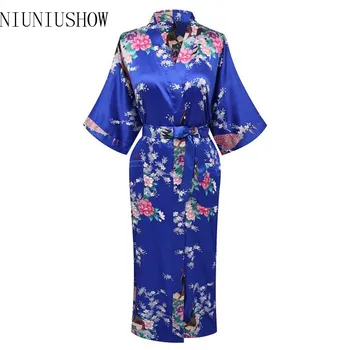 New Arrival Chinese Women Rayon Nightgown Print Kimono Bath Gown Bridesmaid Wedding Robe Plus Size S M L XL XXL XXXL T001
New Arrival Chinese Women Rayon Nightgown Print Kimono Bath Gown Bridesmaid Wedding Robe Plus Size S M L XL XXL XXXL T001