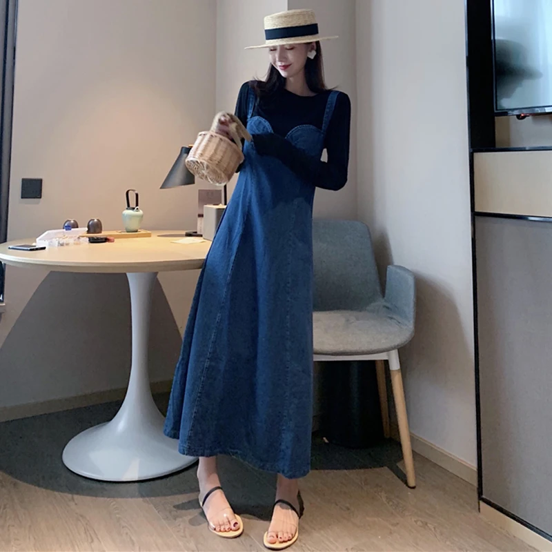 2019 new fashion women's dresses Summer retro denim wash strap temperament dress
2019 new fashion women's dresses Summer retro denim wash strap temperament dress