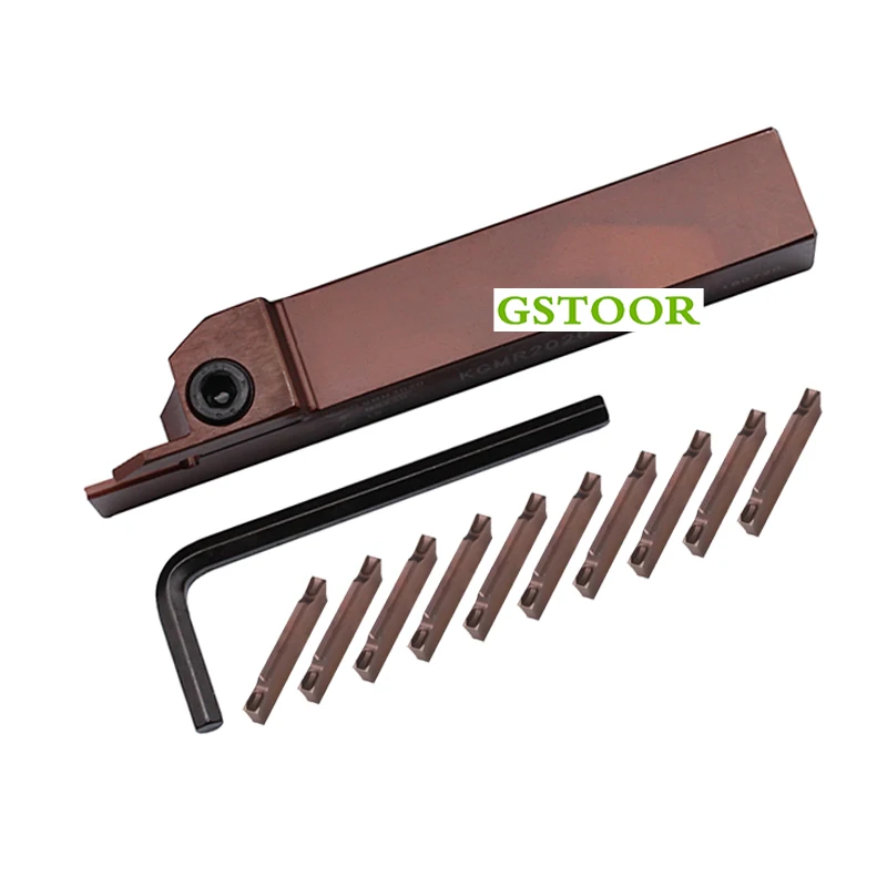 1PC Spring Steels KGMR 16mm 20mm 1.5T15 2T17 3T20 2.5T18 Grooving Toolholder 10PCS GMM1520-MT PR930 carbide insert
1PC Spring Steels KGMR 16mm 20mm 1.5T15 2T17 3T20 2.5T18 Grooving Toolholder 10PCS GMM1520-MT PR930 carbide insert
