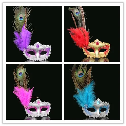 6 Colors--2pcs/lot Halloween Mask Venice Feather Mask Princess Dance Party Masquerade Costume Carnival Party Ball Princess Mask
6 Colors--2pcs/lot Halloween Mask Venice Feather Mask Princess Dance Party Masquerade Costume Carnival Party Ball Princess Mask