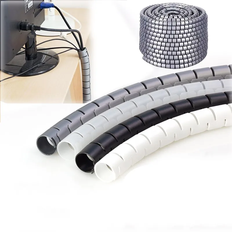 Спиральный органайзер для кабелей KEITHNICO 1 м 16 мм протектор проводов шнур трубка