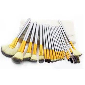 Professional 18pcs Makeup Brushes set Fondation Eyeshadow Cosmetic Brushes Tool make up brush with Leather bag holder NEW 5U1220
Professional 18pcs Makeup Brushes set Fondation Eyeshadow Cosmetic Brushes Tool make up brush with Leather bag holder NEW 5U1220