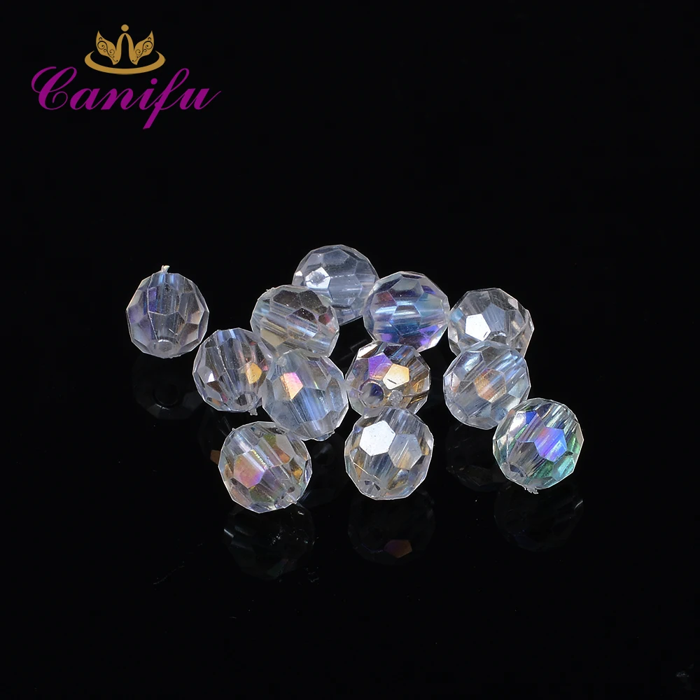 Canifu 6mm Transparent Color Cut Faceted Acrylic Beads 200pcs/lot Round Shape Hole Spacer Beads for DIY Bracelet wholesale
Canifu 6mm Transparent Color Cut Faceted Acrylic Beads 200pcs/lot Round Shape Hole Spacer Beads for DIY Bracelet wholesale