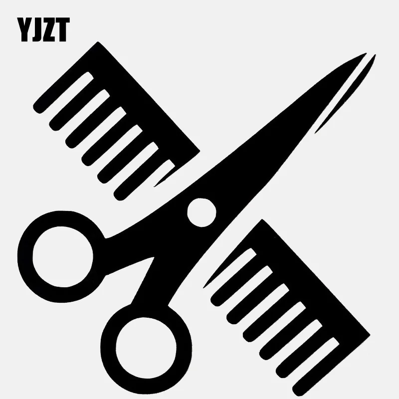 YJZT 12CM*11.8CM Fashion Hairdresser Comb Scissors Vinyl High Quality Car Sticker C22-0260
YJZT 12CM*11.8CM Fashion Hairdresser Comb Scissors Vinyl High Quality Car Sticker C22-0260