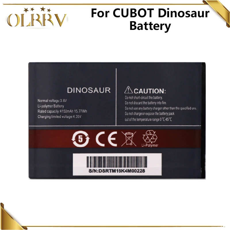 For CUBOT Dinosaur Battery Replacement backup Batterie Bateria Batterij Accumulator For CUBOT Dinosaur Cell Phone 4150mAh
For CUBOT Dinosaur Battery Replacement backup Batterie Bateria Batterij Accumulator For CUBOT Dinosaur Cell Phone 4150mAh