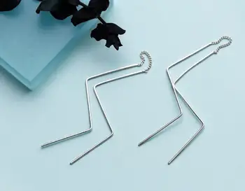 Authentic 100% REAL. 925 Sterling SIlver Fine Jewelry "Z" Twisted WAVED Pull Through dangle threader Tassel Earrings GTLE2195
Authentic 100% REAL. 925 Sterling SIlver Fine Jewelry "Z" Twisted WAVED Pull Through dangle threader Tassel Earrings GTLE2195