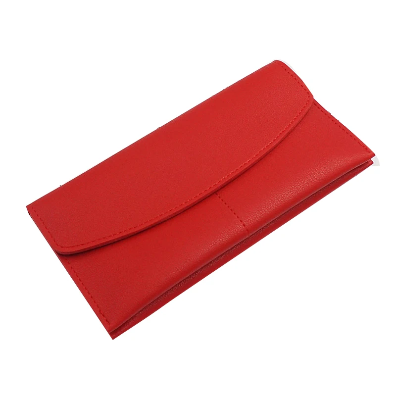 1x red PU leather ladies long section simple cover type multi-card wallet soft leather wallet
1x red PU leather ladies long section simple cover type multi-card wallet soft leather wallet