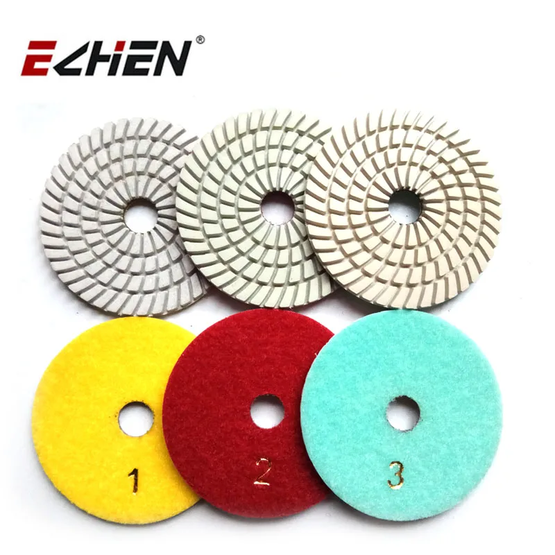 Great performance 3 step diamond flexible polishing pads for wet polishing granite and marble quartz concrete tile
Great performance 3 step diamond flexible polishing pads for wet polishing granite and marble quartz concrete tile
