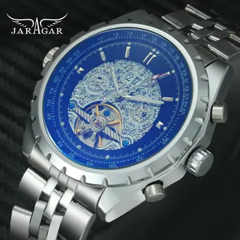 WINNER Men Business Automatic Mechanical Watch Tourbillion Calendar Date Skeleton Analog Dial Stainless-steel Band montre homme
WINNER Men Business Automatic Mechanical Watch Tourbillion Calendar Date Skeleton Analog Dial Stainless-steel Band montre homme