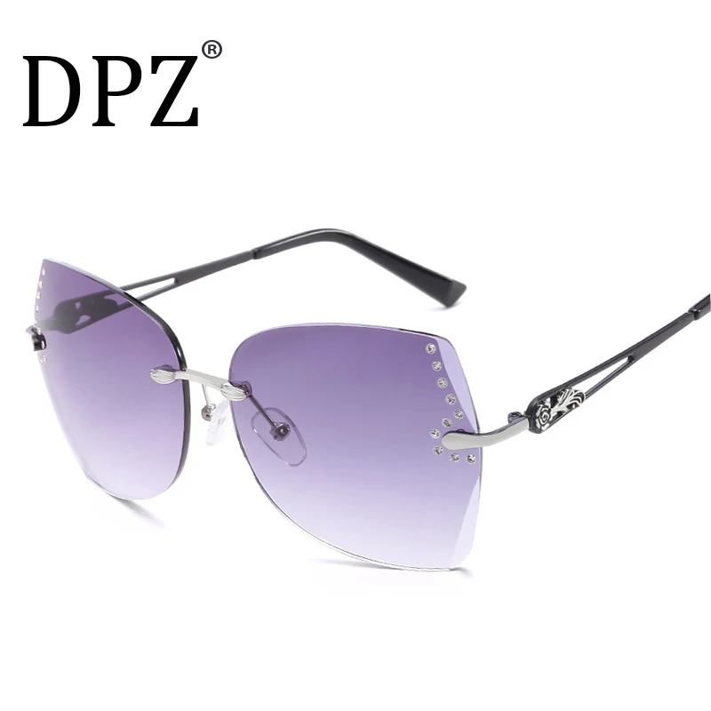 2018 Luxury gradient sunglasses decorated Ocean lenses driving UV400 Square brand Rimless frame ladies Diamond Crystal Inserts
2018 Luxury gradient sunglasses decorated Ocean lenses driving UV400 Square brand Rimless frame ladies Diamond Crystal Inserts