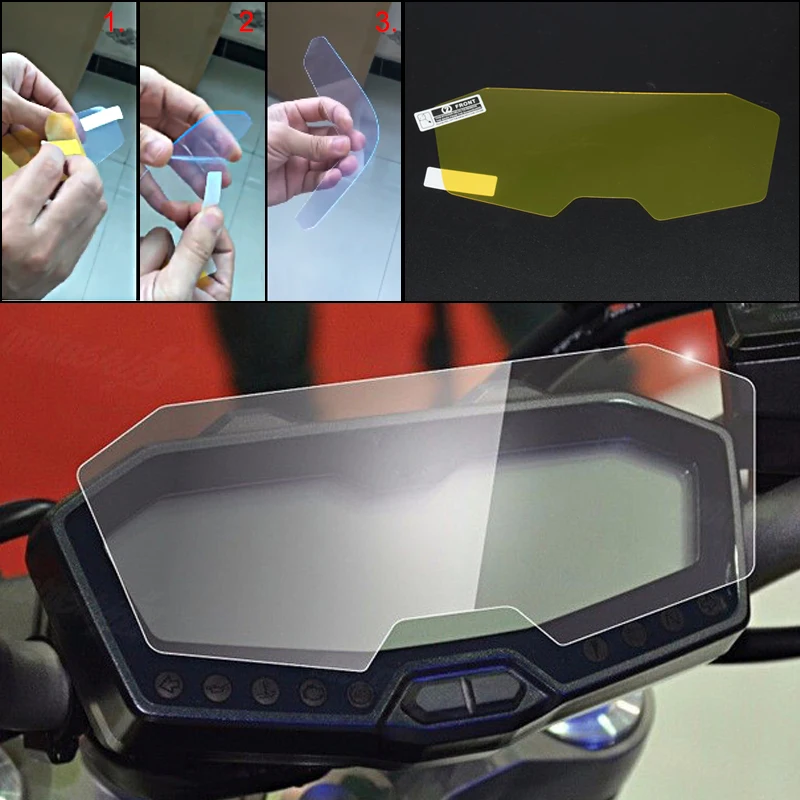 MT-07 FZ 07 moto Blu-ray Cluster Scratch Protection Film Speedometer Cover Guard For YAMAHA 2014 15 16 17 MT-07 FZ-07
MT-07 FZ 07 moto Blu-ray Cluster Scratch Protection Film Speedometer Cover Guard For YAMAHA 2014 15 16 17 MT-07 FZ-07