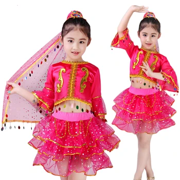 Children's National Dance Dresses Children's Belly Dance Girls Performing Children's Dance Dresses
Children's National Dance Dresses Children's Belly Dance Girls Performing Children's Dance Dresses