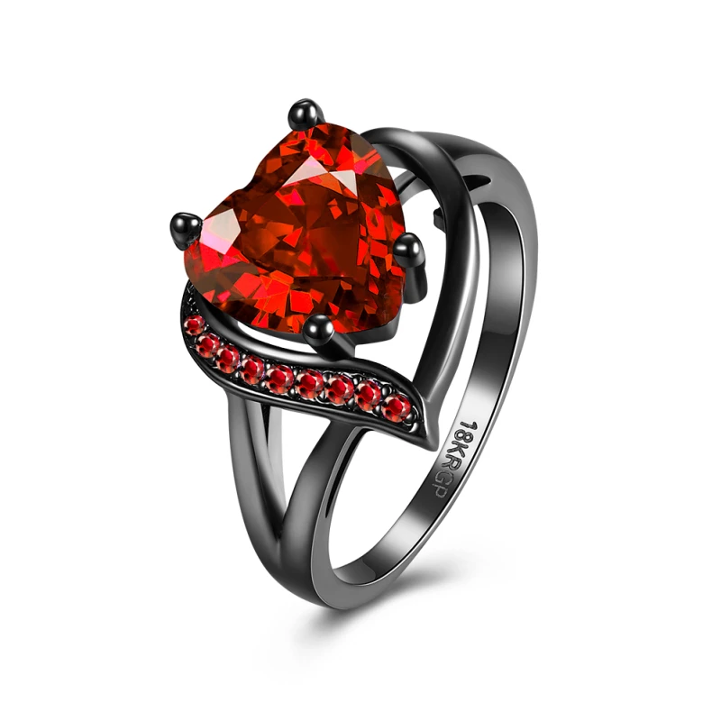 Garilina Retro jewelry trinket Black Gun Plated Black cubic zirconia Women's rings Love Gift Heart Ring R2190
Garilina Retro jewelry trinket Black Gun Plated Black cubic zirconia Women's rings Love Gift Heart Ring R2190