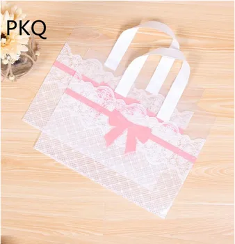 50pcs 33x25cm large Shopping Plastic Bag With Handles big Gift Bags Jewelry Cookies bag Big pink bowknot Supermarket Clothes Bag
50pcs 33x25cm large Shopping Plastic Bag With Handles big Gift Bags Jewelry Cookies bag Big pink bowknot Supermarket Clothes Bag