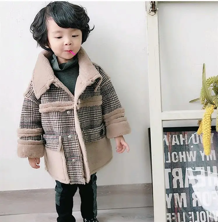New Lattice Fashion Autumn Winter Baby Boys Girls Warm Outerwear Children Fleece Jacket Kids Long Coat Girls Winter Clothes
New Lattice Fashion Autumn Winter Baby Boys Girls Warm Outerwear Children Fleece Jacket Kids Long Coat Girls Winter Clothes