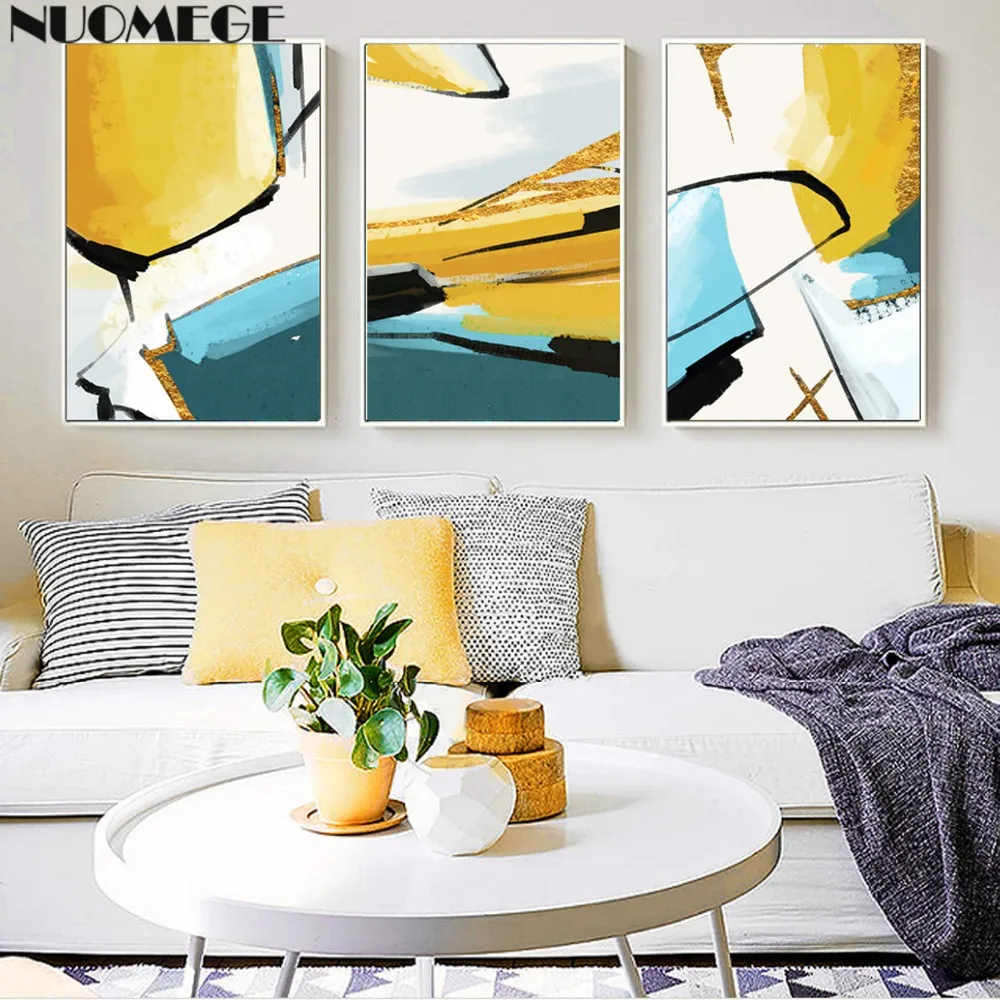 NUOMEGE Abstract Painting Gold Minimalist Wall Art Lines Posters and Prints Decorative Wall Pictures For Living Room Decoration
NUOMEGE Abstract Painting Gold Minimalist Wall Art Lines Posters and Prints Decorative Wall Pictures For Living Room Decoration