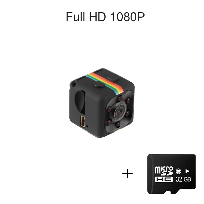 SQ11 Mini CameraHD 1080P Video Camera Cam Digital Sensor Night Vision Cam Camera Recorder Micro Memory Card TF Card 32GB
SQ11 Mini CameraHD 1080P Video Camera Cam Digital Sensor Night Vision Cam Camera Recorder Micro Memory Card TF Card 32GB