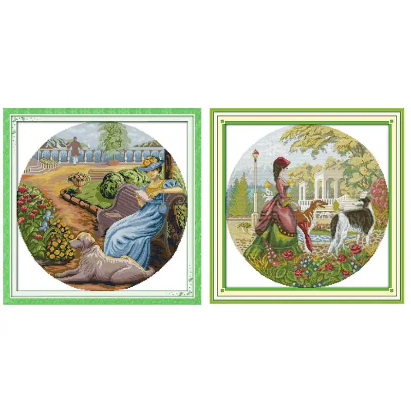 Lady and Dog Patterns Counted Cross Stitch 11CT 14CT Cross Stitch Sets Wholesale Chinese Cross-stitch Kits Embroidery Needlework
Lady and Dog Patterns Counted Cross Stitch 11CT 14CT Cross Stitch Sets Wholesale Chinese Cross-stitch Kits Embroidery Needlework