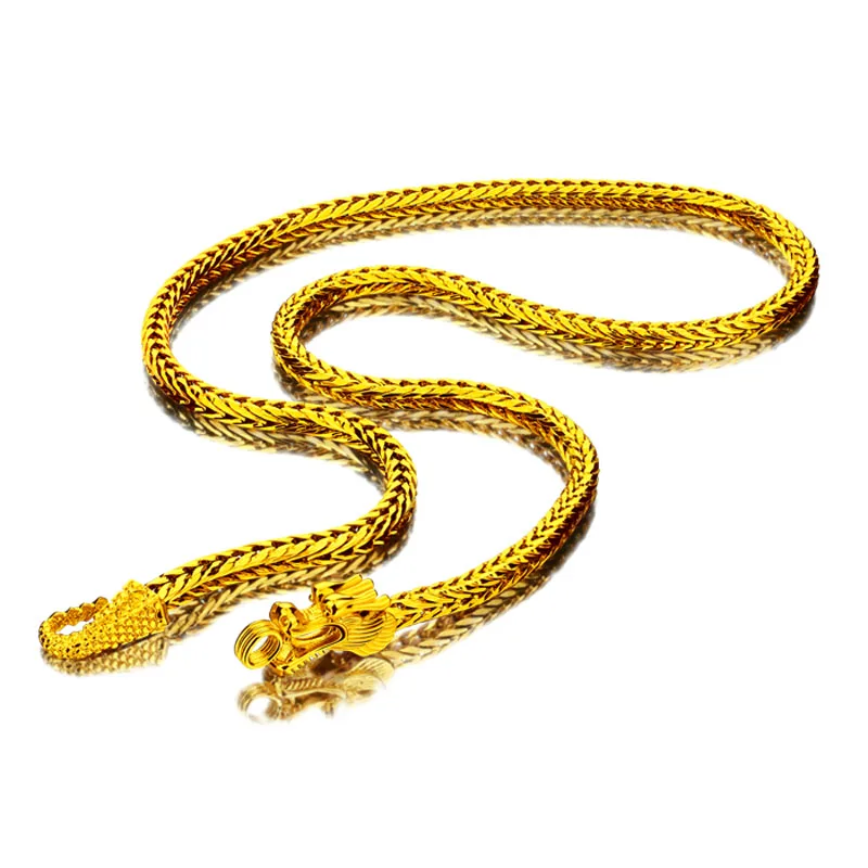 New fashion domineering man gilded dragons necklaces.The real 24 k gold plated 56 cm necklace will not change color.Men jewelry
New fashion domineering man gilded dragons necklaces.The real 24 k gold plated 56 cm necklace will not change color.Men jewelry