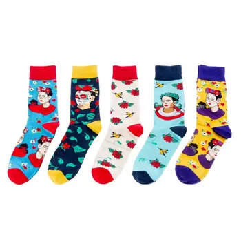 Fashion men's funny socks new style combed cotton happy socks flower and bird character crew sock casual art sock for couple
Fashion men's funny socks new style combed cotton happy socks flower and bird character crew sock casual art sock for couple