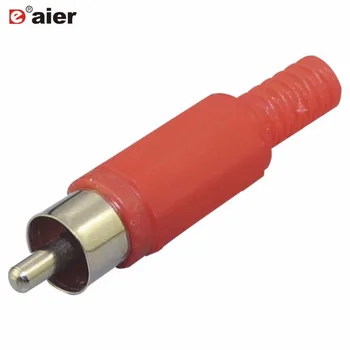 200PCS RCA Male Plug Black Housing With Tail RCA-105 Audio And Video Panel Jack RCA Type 
200PCS RCA Male Plug Black Housing With Tail RCA-105 Audio And Video Panel Jack RCA Type