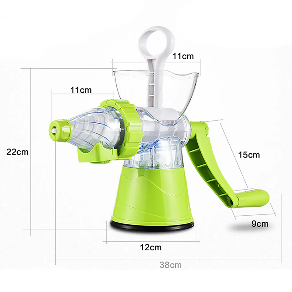 Handle Juicer Juice Extractor Cold Press Wheatgrass Carrot Icecream Blender