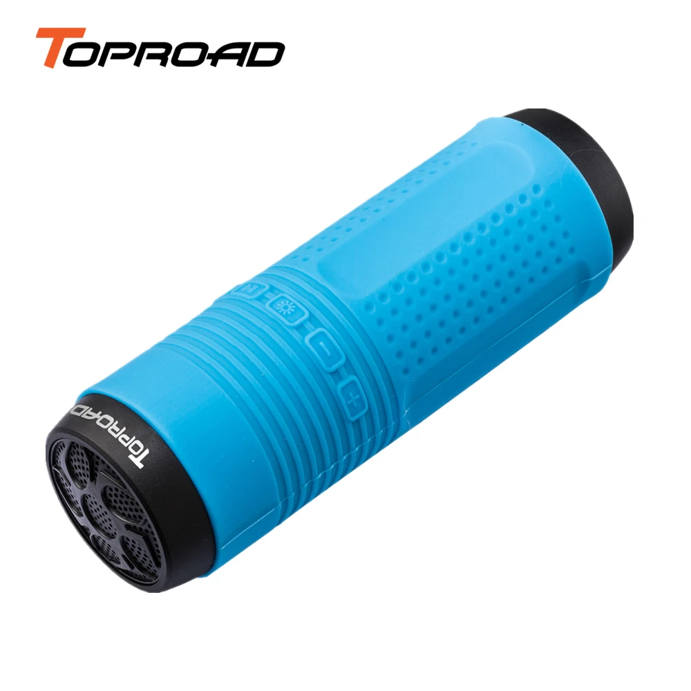 

TOPROAD Waterproof IP45 Bluetooth Speaker Outdoor Bicycle Portable Subwoofer Wireless Speakers Power Bank+LED light+Bike Mount