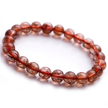 Genuine Natural Copper Hair Rutilated Quartz Crystal Stone Charm Stretch Bracelets For Women 8.5mm
Genuine Natural Copper Hair Rutilated Quartz Crystal Stone Charm Stretch Bracelets For Women 8.5mm