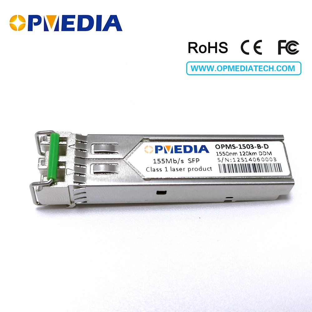 Intel compatible,1000base-zx,1.25G 1550nm 120km SFP transceiver, optical module with DDM and LC connector
Intel compatible,1000base-zx,1.25G 1550nm 120km SFP transceiver, optical module with DDM and LC connector