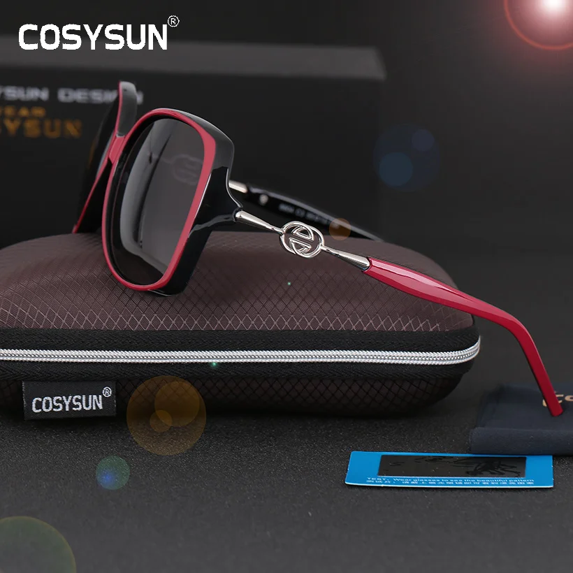 COSYSUN Brand woman sunglasses UV400 Polaroid Luxury Sunglasses Women Fashion Polarized Lens Sun Glasses Women Sunglasses 804
COSYSUN Brand woman sunglasses UV400 Polaroid Luxury Sunglasses Women Fashion Polarized Lens Sun Glasses Women Sunglasses 804