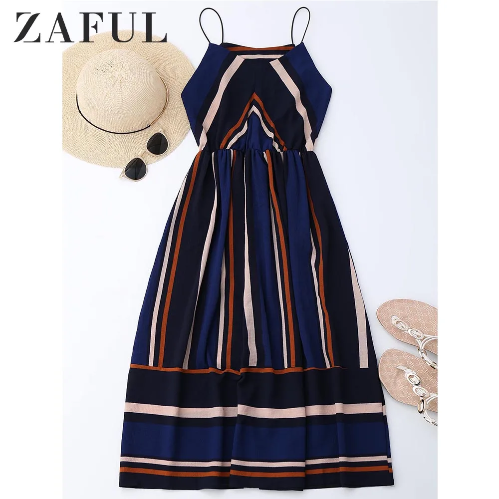 ZAFUL Women Dress Multi Stripe Cami Sundress Summer Dresses 2019 Bohemian Spaghetti Strap Sleeveless Beach Dress Boho Vestidos
ZAFUL Women Dress Multi Stripe Cami Sundress Summer Dresses 2019 Bohemian Spaghetti Strap Sleeveless Beach Dress Boho Vestidos