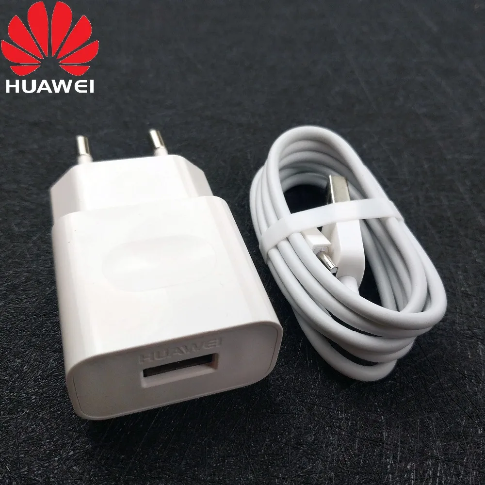 

original Huawei 5V 1A Charger Micro usb Cable Honor 7x 3C 3X 4C 4X G7 P7 P6 Smartphone EU travel wall Charge power Adapter