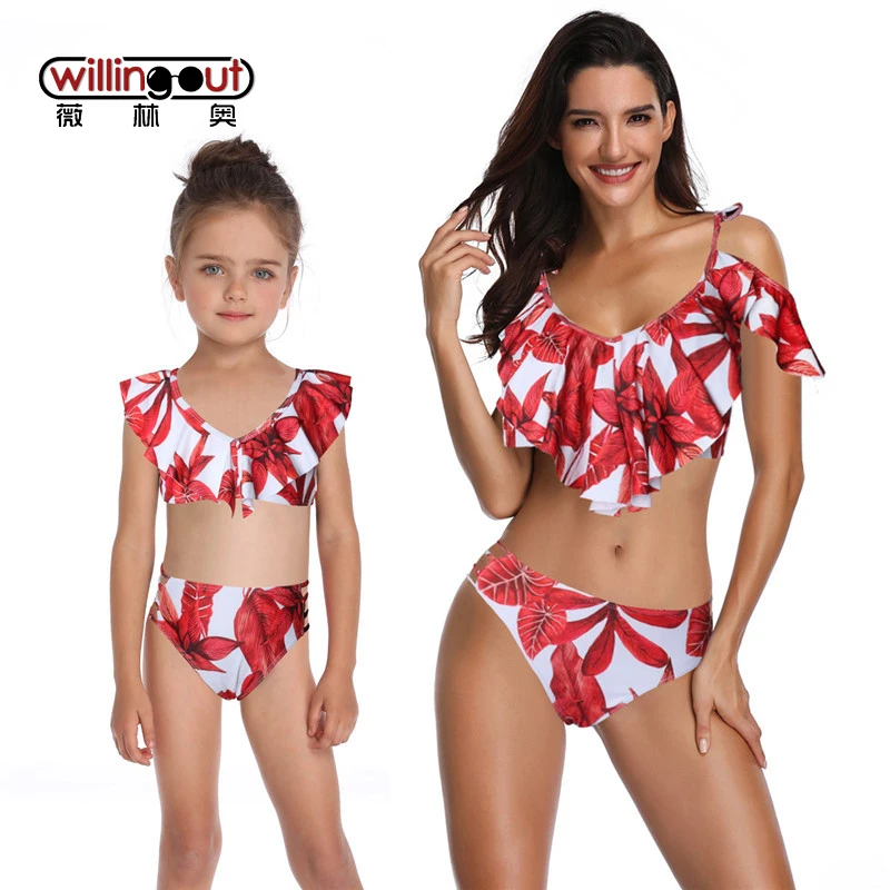 Kids Beach Wear High Waist Mother Daughter Professional Swimming Suit for Women Sexy Biquinis Mom And Children Swimwear Bikini
Kids Beach Wear High Waist Mother Daughter Professional Swimming Suit for Women Sexy Biquinis Mom And Children Swimwear Bikini