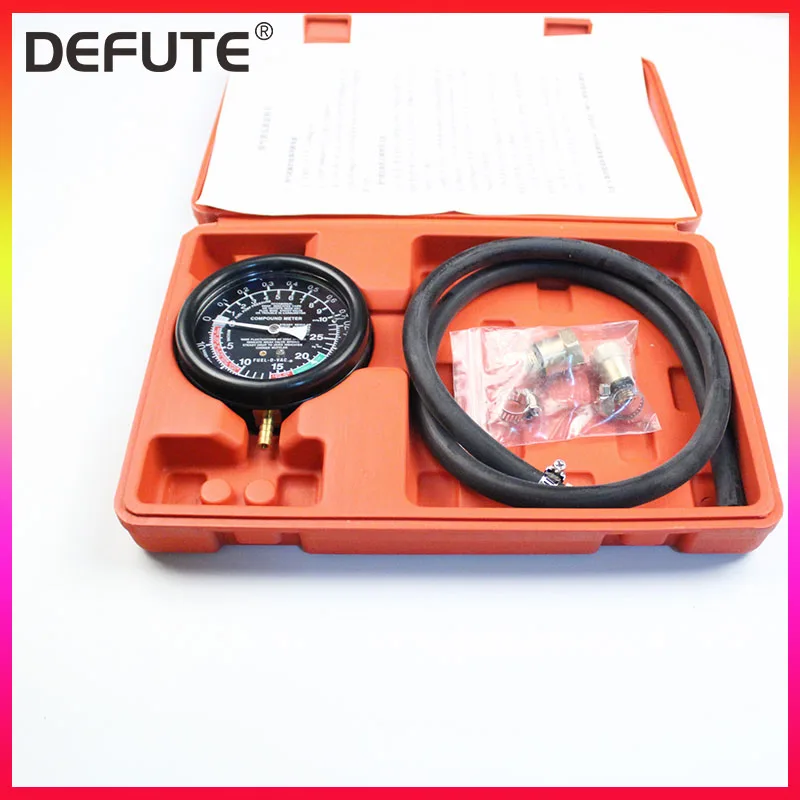 Fuel System Vaccum Seal Leakage Tester Multifunction Car Engine Vacuum Pressure Gauge Meter Back pressure gauge for car | Автомобили и