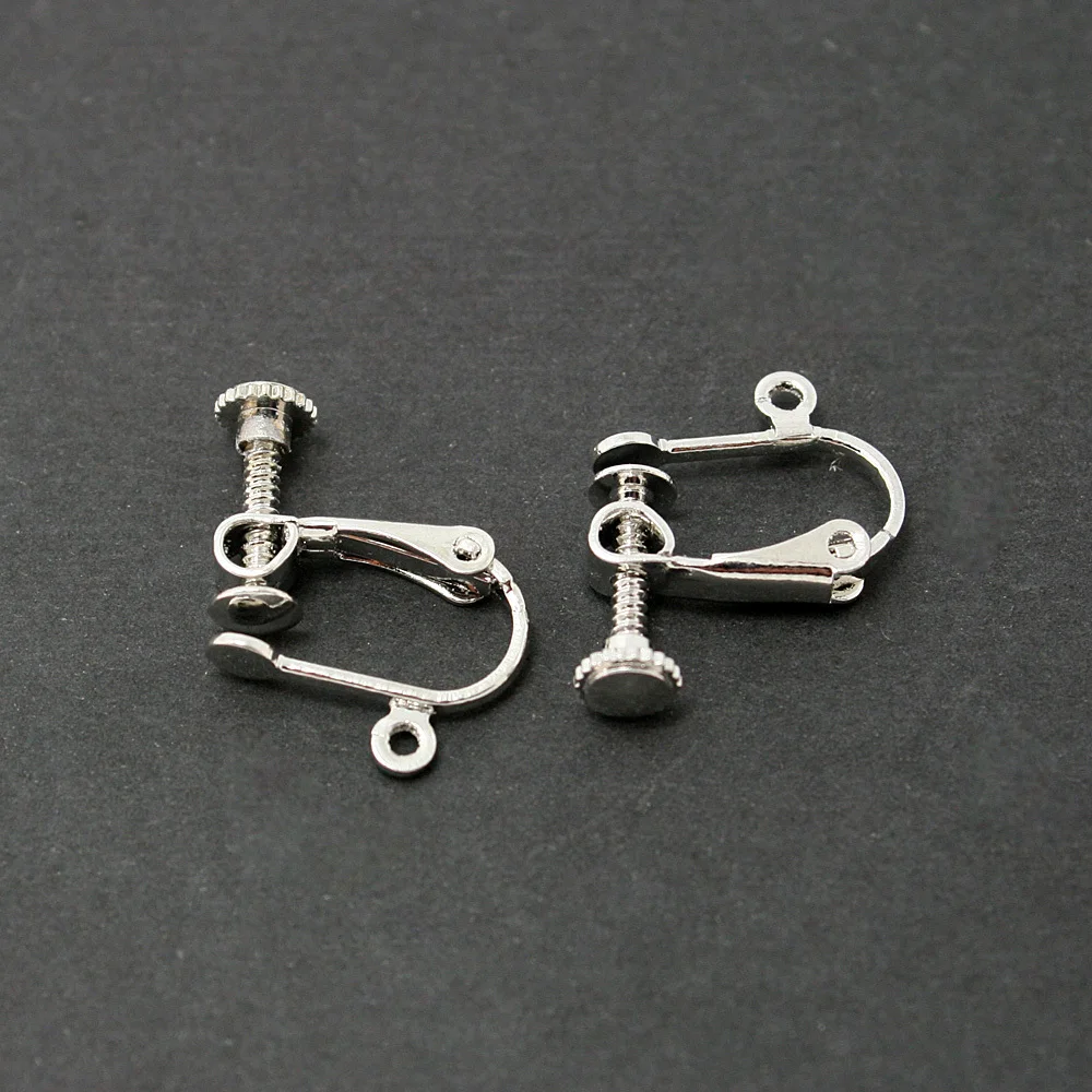 12pcs/lot 15*17MM Rhodium Plated Earring Hooks Clasps NO Piercing Hole Ear Clip For DIY Jewelry Making Accessories Findings
12pcs/lot 15*17MM Rhodium Plated Earring Hooks Clasps NO Piercing Hole Ear Clip For DIY Jewelry Making Accessories Findings