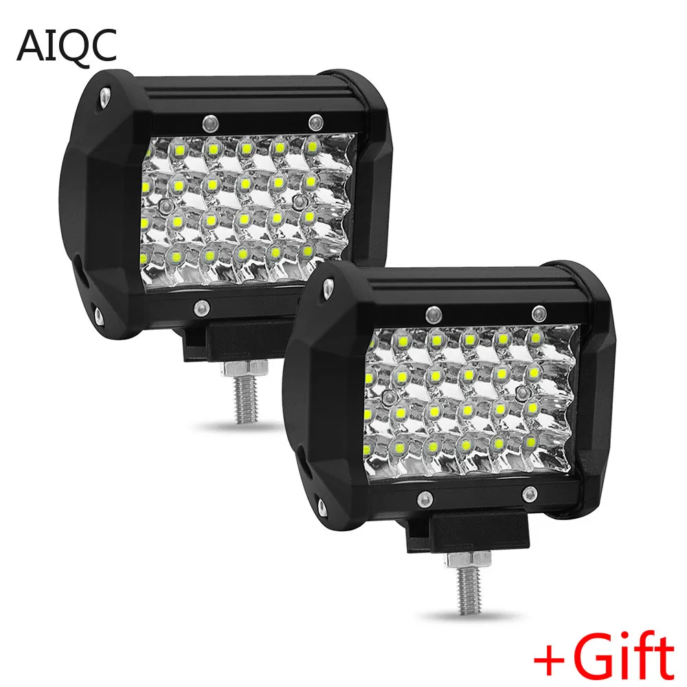 4 Inch 72W 60W LED Work Light LED Bar Light Flood Spot Combo Light for Motorcycle Tractor Boat Off Road 4WD 4x6 Truck SUV ATV
4 Inch 72W 60W LED Work Light LED Bar Light Flood Spot Combo Light for Motorcycle Tractor Boat Off Road 4WD 4x6 Truck SUV ATV