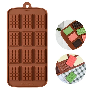 Silicone Mold 12 Even Chocolate Mold Fondant Molds DIY Candy Bar Mould Cake Decoration Tools Kitchen Baking Accessories
Silicone Mold 12 Even Chocolate Mold Fondant Molds DIY Candy Bar Mould Cake Decoration Tools Kitchen Baking Accessories