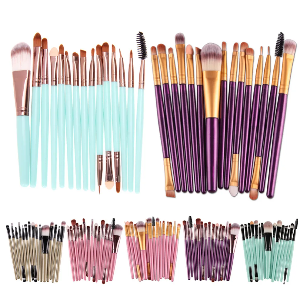 15pcs Professional Makeup brushes Set Eyebrow Blusher Lip Powder Foundation Eyeshadow Eyeliner Cosmetic Make up Brush Maquiage
15pcs Professional Makeup brushes Set Eyebrow Blusher Lip Powder Foundation Eyeshadow Eyeliner Cosmetic Make up Brush Maquiage